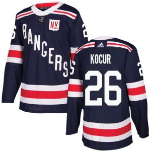 Kinder New York Rangers Eishockey Trikot Joe Kocur #26 Authentic Navy Blau 2018 Winter Classic